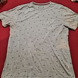 🌹Denim and flowers tee shirt (m)